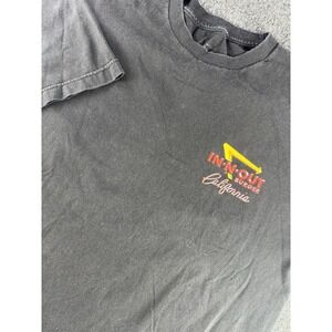 In N Out Burger T Shirt XL Black Double Sided California 2012 USA Cars Tee
